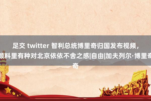 足交 twitter 智利总统博里奇归国发布视频，颜料里有种对北京依依不舍之感|自由|加夫列尔·博里奇