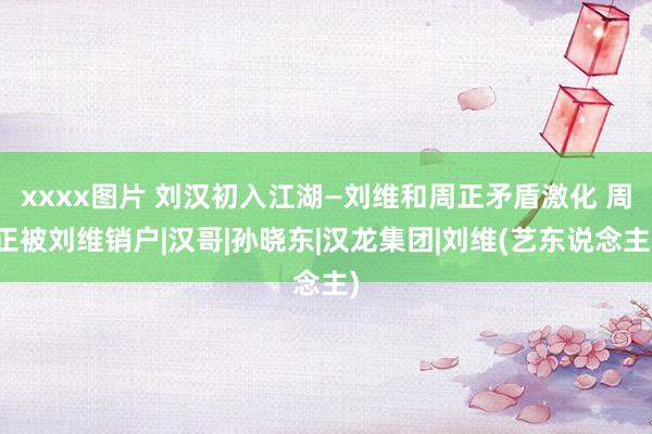 xxxx图片 刘汉初入江湖—刘维和周正矛盾激化 周正被刘维销户|汉哥|孙晓东|汉龙集团|刘维(艺东说念主)