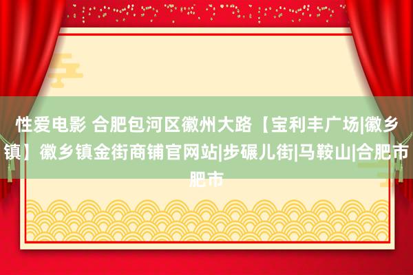 性爱电影 合肥包河区徽州大路【宝利丰广场|徽乡镇】徽乡镇金街商铺官网站|步碾儿街|马鞍山|合肥市