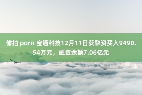 偷拍 porn 宝通科技12月11日获融资买入9490.54万元，融资余额7.06亿元